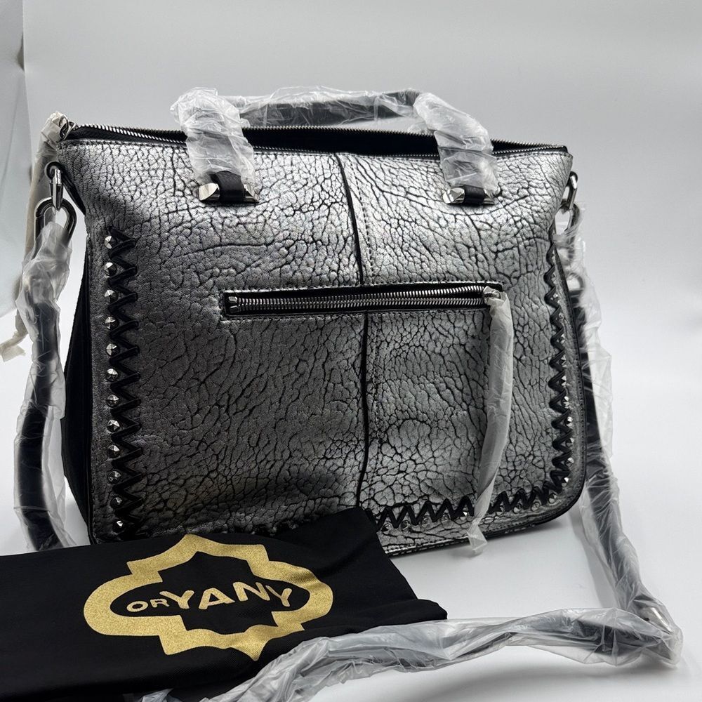 orYANY Metallic Silver Shoulder Bag